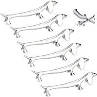 BUZIFU Soporte para Palillos- 6 unids Soportes para Cubiertos Mesa- en Forma de Perrito- Reposacubiertos de Aleación de…